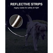 WAAYEEPAL Tactical Heavy-Duty Bungee Dog Leash with 2 Padded Handles and Car Seatbelt, 4-6 ft, Purple