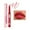 F, variant on SDJMa Red Lip Liner and Lipstick Lip Stain Crayon,Long Lasting 24 Hour Matte Color Stay Lipstick with Lip Liner,Two In One Waterproof Lipliner For Women, Rotating Lipliner With Built
