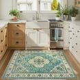 thumbnail image 2 of Lahome Decor 3x5 Area Rug Boho Tribal Rugs for Living Room Machine Washable Bedroom Rug, Turkish Aesthetic Soft Non-Slip Non-Shedding Faux Wool Throw Rug for Camper Entryway Office Carpet, 2 of 9