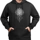 thumbnail image 3 of Sudadera con capucha de estampado étnico de loto mandala y atrapasueños, estilo boho elegante con letra A, de algodón agradable para la piel, top informal unisex., 3 of 5