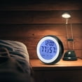 thumbnail image 5 of Jadeshay Despertador electrónico Digital táctil para el hogar Forma Redonda con Pantalla de Temperatura y Humedad, 5 of 8