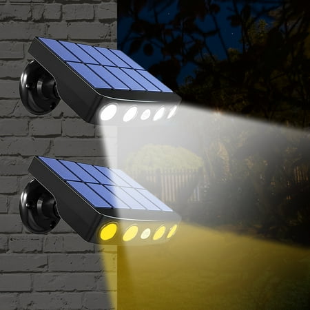 

Genkent Solar Wall Light Outdoor Waterproof Imitation Monitoring Anti-Thief Sensor Wall Lamp Holiday Christmas Decoration