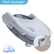 thumbnail image 3 of Silla Periquera de Bebe Portátil Plegable con Altura Regulable con Charola para Comer Gris GAON Booster, 3 of 7