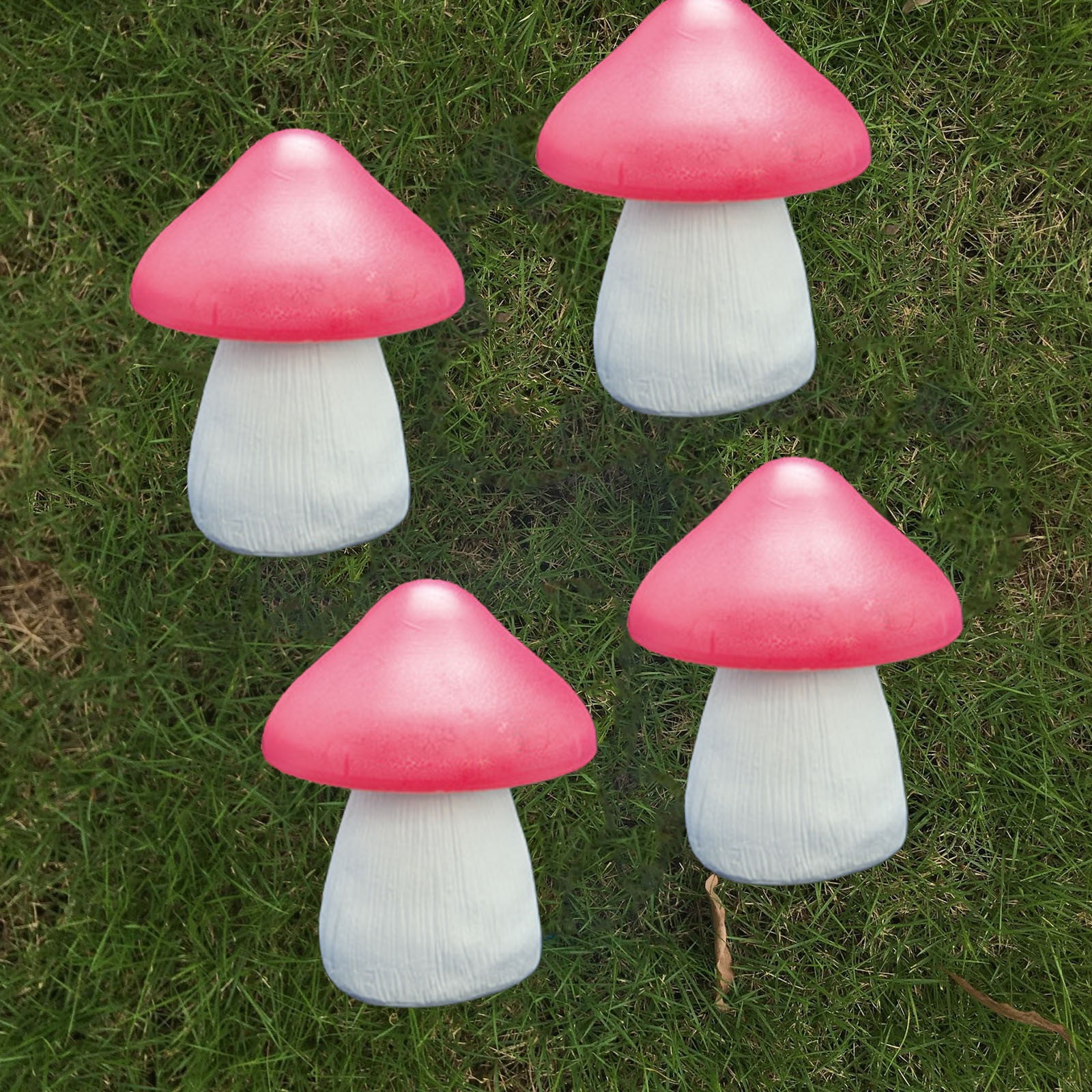 2 Packs Solar Mushroom Lights Outdoor Waterproof Solar Powered Garden Lights for Yard Pathway Fence Decoration Color Changing LED Landscape Lighting with Auto On Off