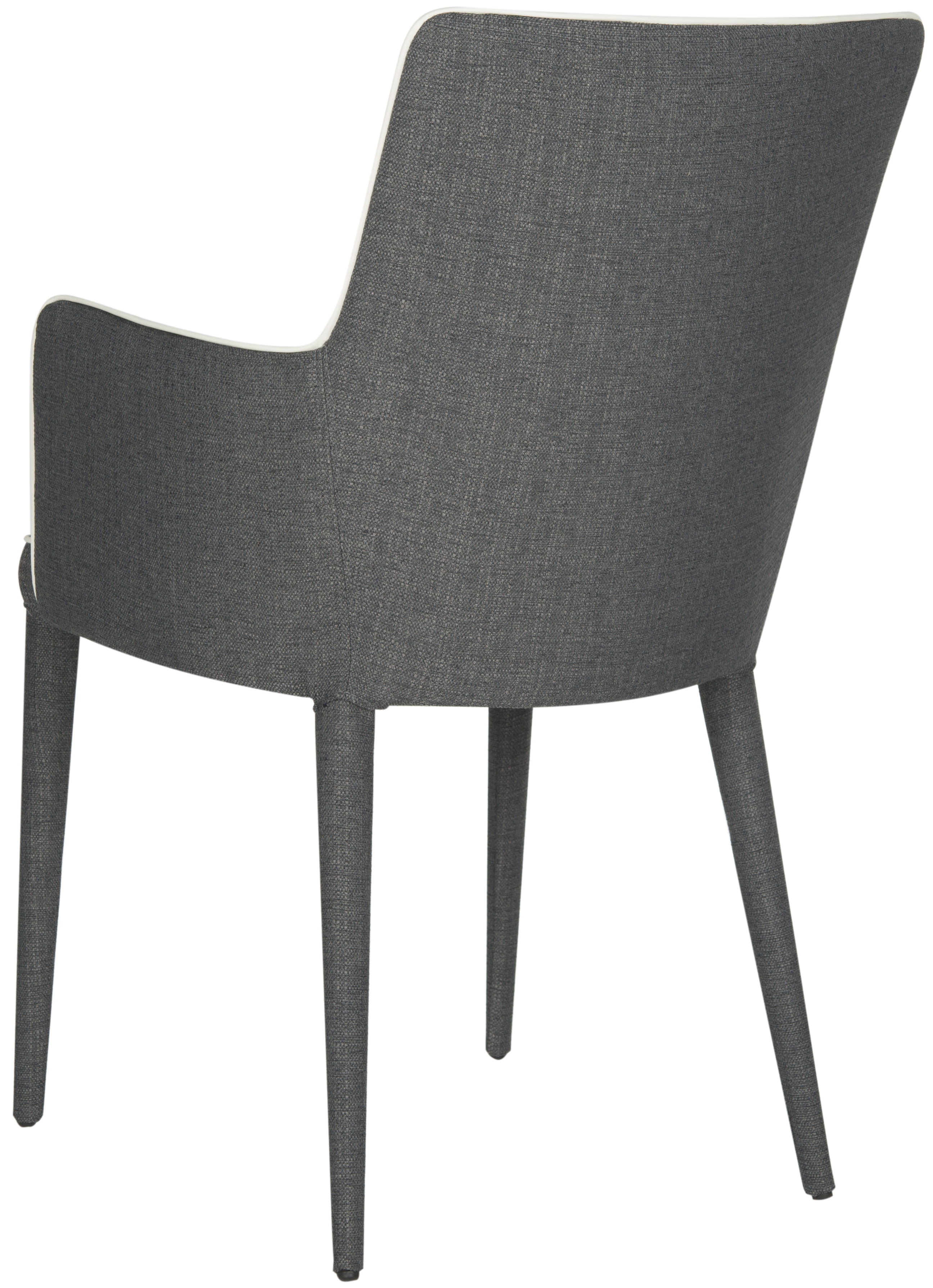 SAFAVIEH Summerset Modern Upholstered Arm Chair, Grey/White