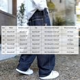 thumbnail image 3 of Xyant Boys Y2K Jeans Baggy Loose Fit Denim Pants Teens Straight Wide Leg Trousers Preppy Casual Joggers Pants with Pockets,Size 5-6 Years, 3 of 5