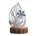 thumbnail image 1 of Candebro de Navidad, decoración del hogar, candebro de hoja, candebro de hierro con de nieve, manualidades con hojas, decoración de Baoblaze sujetavelas, 1 of 4