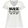 thumbnail image 3 of Inktastic Nurse Practitioner Gift for Her Women's Plus Size V-Neck T-Shirt, 3 of 5