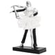 thumbnail image 2 of Pareja bailando escultura moderna simple innovadora resina hecha a mano pareja bailando estatua abstracta plata ballet danza para dos personas, 2 of 10