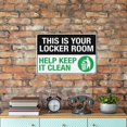 thumbnail image 5 of This Is Your Locker Room Sign 8"x12" Inch Rust Free Aluminum Easy To Read & Sturdy Keep Out Outdoor Metal Signs For Home Farm Yard, 5 of 8