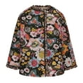 thumbnail image 4 of Awdenio Womens Fall Fashion 2024 Quilted Jacket Cardigan Lightweight Floral Print Open Front Padded Puffer Jackets, 4 of 6