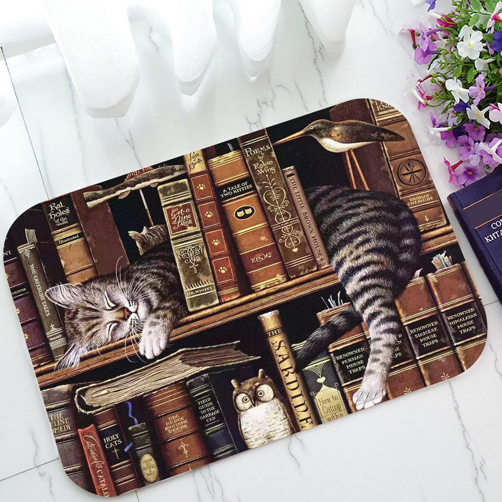 ZKGK Cat Art NonSlip Doormat Indoor/Outdoor/Bathroom Doormat 23.6 x 15