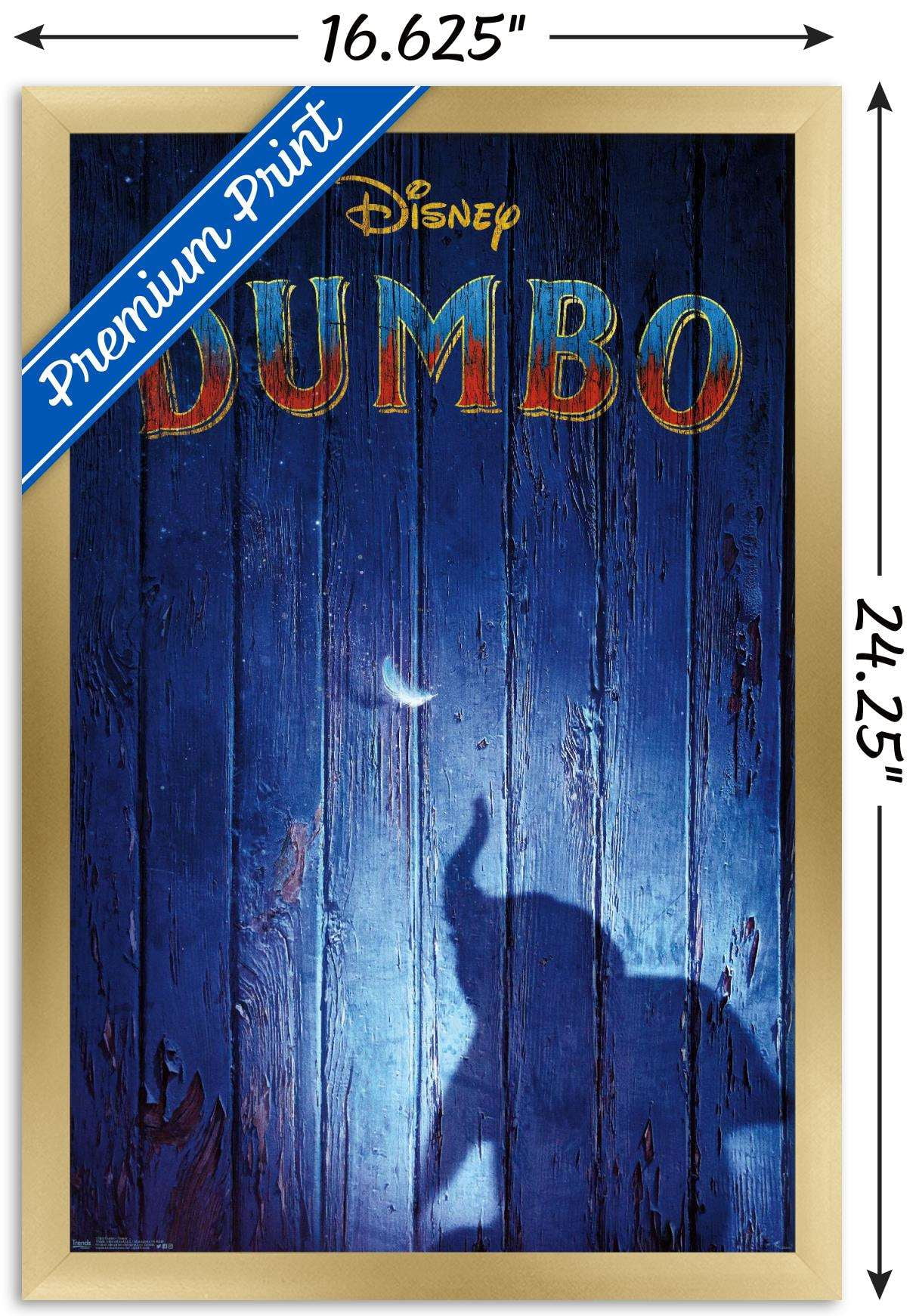 Disney Dumbo - Teaser Wall Poster, 14.725" x 22.375", Framed