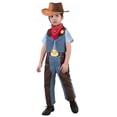thumbnail image 2 of Xmyrz Little Boy Holiday Outfits Pants Set Western Cowboy Role Play Short Sleeve Comfort Performance Clothes Sets Clothing Suits, 2 of 5