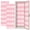 Color 3, variant on Pink 2 Pcs School Locker Magnetic Wallpaper 12" x 36" Pink gingham seamless Reusable Removable Locker Accessories Back to School Supplies