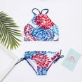 thumbnail image 4 of Yuanyu 3-14T Girls Bikini Swimsuit Beach Sport Halter Tankini 2-Piece Beachwear Swimwear Teen Girls Bathing Suit, 4 of 6