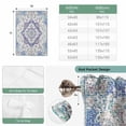 thumbnail image 6 of Blue Purple Boho Tie Up Curtains for Windows, Balloon Window Shades, Vintage Abstract Art Floral Ethnic Tribe Kitchen Window Treatments Roll Up Curtain for Basement/Nursery 52"x45", 6 of 8