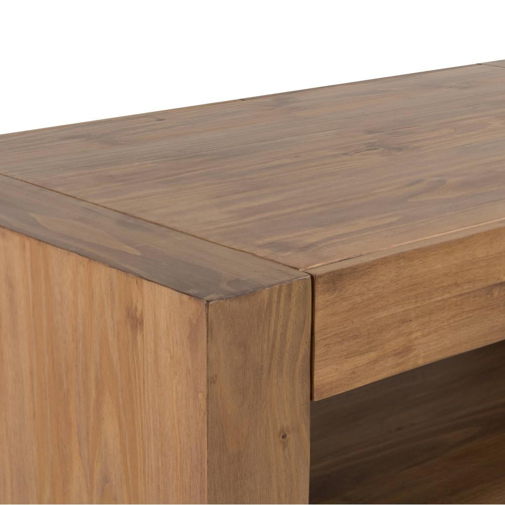 ACME Harlan Contemporary Wood 4-Drawer Rectangular Coffee Table in Oak