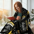 thumbnail image 2 of AUQ Throw Blanket,Warm Message Layer Cute Blanket,Perfect Gift Throw Throw Blanket for Couch,Style2,50*60in, 2 of 4