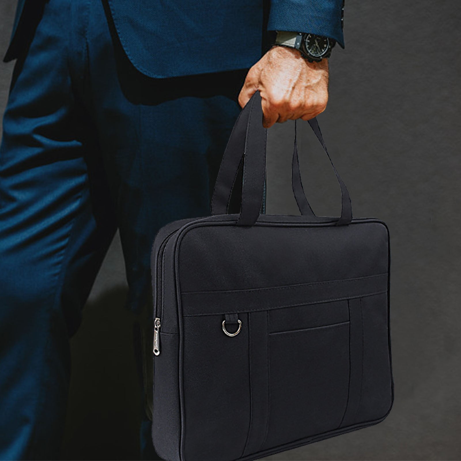 JilgTeok 4 Packs File Bag Business Meeting Handbag Storage Tote Bag Shoulder Bag Office Bag Messenger Bag Briefcase for Men Women Work and Daily Use
