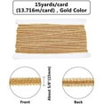 thumbnail image 2 of Metallic Centipede Braid Lace Sewing Trimming Craft Ribbon for Bridal Costume Gold 5/8 inch 15yards, 2 of 8