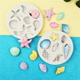 thumbnail image 6 of SDFGTstore Seashells Conchs Starfishes Baking Molds Marine Theme Cake Fondant Silicone Mold, 6 of 13