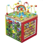 ALEX Discover My Busy Town Wooden Activity Cube