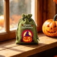 thumbnail image 7 of AZXY Halloween Drawstring Gift Bags Texture Pumpkin Print Candy Treat Pouches, Reusable Portable Multipurpose Goodie Sacks for Halloween Party Favors & Holiday Decor Storage, 7 of 7