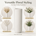 thumbnail image 4 of Big Size Plastic Vase 16 Inch - Modern Tall Flower Vase for Home, Living Room, Office Desk, Bedroom Decor, Lightweight & Shatterproof, 4 of 10