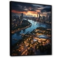 thumbnail image 2 of Designart "Scenic Spot in Beautiful Beijing Cityscape I" Cityscapes Floater Framed Canvas Print, 2 of 7
