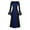 Blue, variant on Ashirexll Dresses for Women Mesh Bell Sleeve Dress for Women Casual Dresses for Women Gothic Retro Dark Long Dress Womens Dresses Blue Dress L
