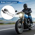 thumbnail image 2 of Palancas de freno y embrague cortas Unique Bargains para Yamaha MT-10/FZ-10 2017-2021, palanca de freno ajustable en 6 posiciones, aleación de aluminio, tono plateado, 1 par, 2 of 7
