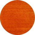 thumbnail image 1 of Ahgly Company Indoor Round Contemporary Red Abstract Area Rugs, 3' Round, 1 of 6