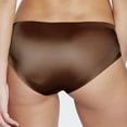 thumbnail image 2 of Women's Dominique 420 Laser Cut Brief Panty (Chocolate XS), 2 of 3