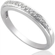 Diamond Accent Sterling Silver Wedding Band