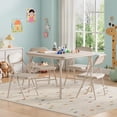 thumbnail image 1 of Versatile activity set: mesa game con 4 foldable sillas para 2 - 10 year - old niños. non - slip legs, light structure, easy to store in small spaces, ideal dining room y almacenamiento, 1 of 7