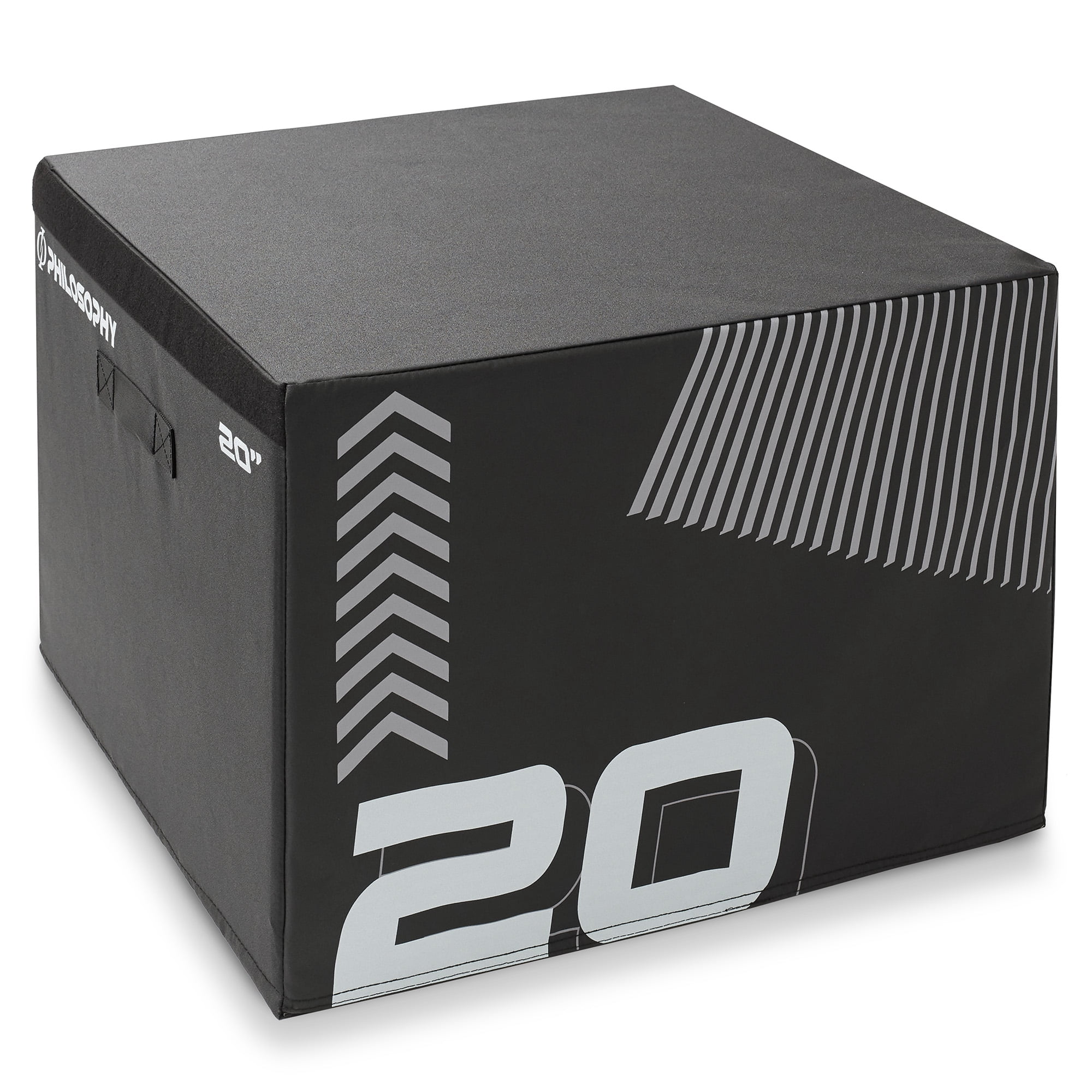 Philosophy Gym Soft Foam Plyo Box - 20", Stackable Plyometric Jump Box for Home Gym, HIIT, Jumps, Step-Ups, Agility and Strength Training