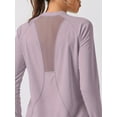 thumbnail image 4 of Top-kevin Women'S Long-Sleeve Sports Top with Mesh Back, Breathable Workout And Yoga Shirt, Suitable for Cycling, Fitness, Yoga, And Running., 4 of 9
