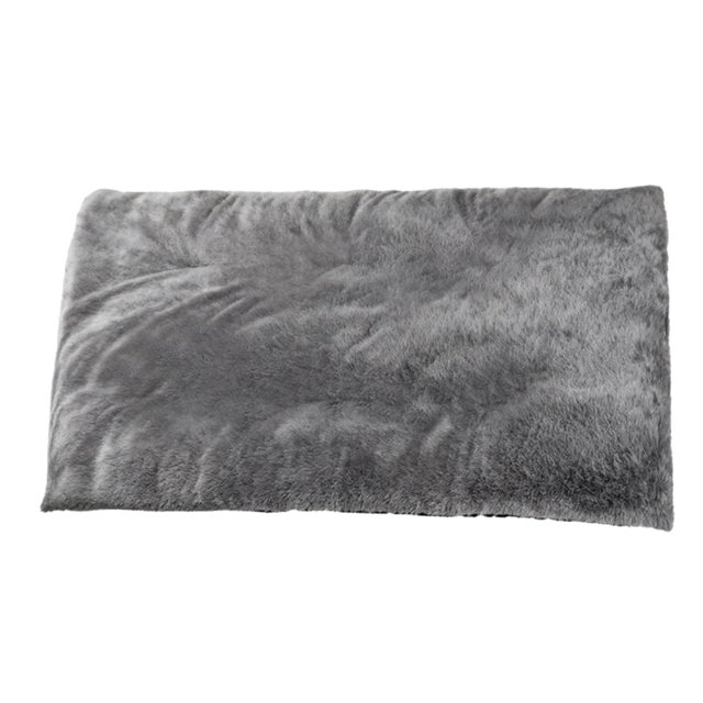 Alfombrilla autocalentable para perros, lavable, gruesa, para cama de perrera, cojín para mascotas pequeñas, sofá para mascotas mayores, sofá de conej gris M