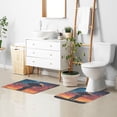 thumbnail image 6 of Yayeee Bath Rugs for Bathroom Floor Set of 2 Non Slip Fluffy Soft Absorbent Mat, Astronaut at Dawn, 6 of 7