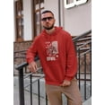 thumbnail image 2 of Cheerful Devil Techno Style Hoodie Men -Image by Shutterstock, Male 5X-Large, 2 of 4