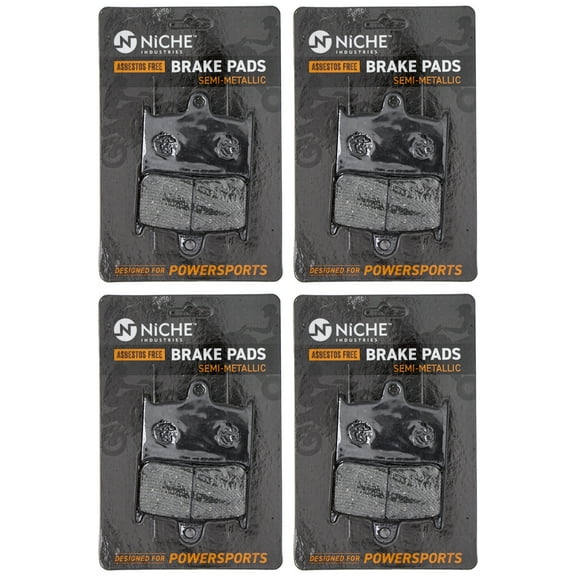 Niche Front Brake Pad for BMW Bandit 1200 Semi-Metallic Motorcycle 4 Pack 519-KPA2449D