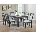 thumbnail image 3 of Sunset Trading Shades of Gray 7PC 82" Extendable Wood/Fabric Dining Set in Gray, 3 of 5
