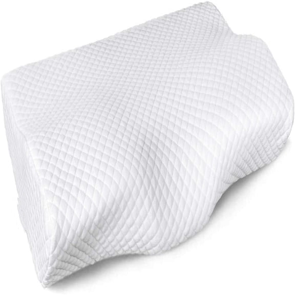 Memory Foam Pillow for Neck Pain Relief, Adjustable Orthopedic Ergonomic Cervical Pillow for Sleeping with Washable Cover, Bed Pillows for Side, Back, Stomach Sleepers