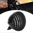 thumbnail image 2 of 5.5in Vintage Motorcycle Grille Headlight Headlamp Practical Modification AccessoryBlack, 2 of 4