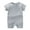 Grey, variant on Baby Boys Bodysuits Soft Cotton Solid Color Short Sleeve Onesie for Infant Daily Wear