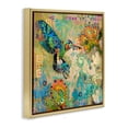 thumbnail image 3 of Stupell Industries Boho Hummingbird Pattern Animals & Insects Painting Gold Floater Framed Canvas Art Print Wall Art, 18 x 18, 3 of 9