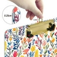thumbnail image 6 of FORMRS Acrylic Clipboard with Low Profile Clip Standard A4 Letter Size, 12.5" x 9", Yellow Wildflower Pattern, 6 of 8