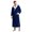 NAVY, variant on Men's Fleece Robe, Cozy Checkerboard Plush Hooded Bathrobe for Men Fluffy Loungewear with Pockets(NAVY, 2XL/3XL)