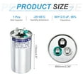 thumbnail image 2 of Uxcell 60+12.5MFD CBB65 Run Start Capacitor 60+12.5uF, 370/440V Round AC Capacitor for AC Motor Run, HVAC, Air Conditioner, Condenser Motors, 2 of 5